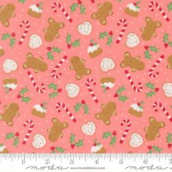 Moda Merrily On High - Sweet Treats Novelty Gingerbread Candycane Holly