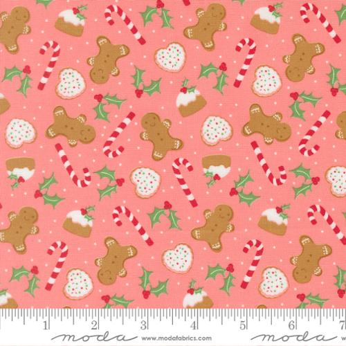 Moda Merrily On High - Sweet Treats Novelty Gingerbread Candycane Holly