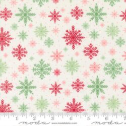 Moda Merrily On High - Softly Snowing Snowflake White