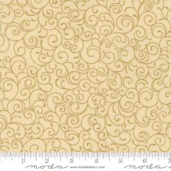 Moda Merry Manor Metallic - Swirl Blenders Cream